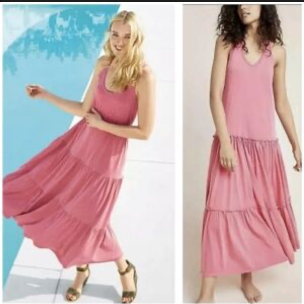 Anthropologie Sundry Sleeveless Tiered Midi/Maxi Tank Dress. Size X-Large